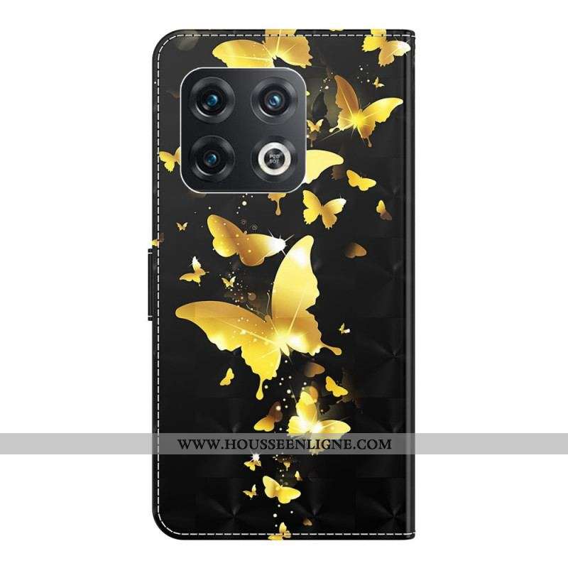 Housse OnePlus 10 Pro 5G Papillons à Lanière