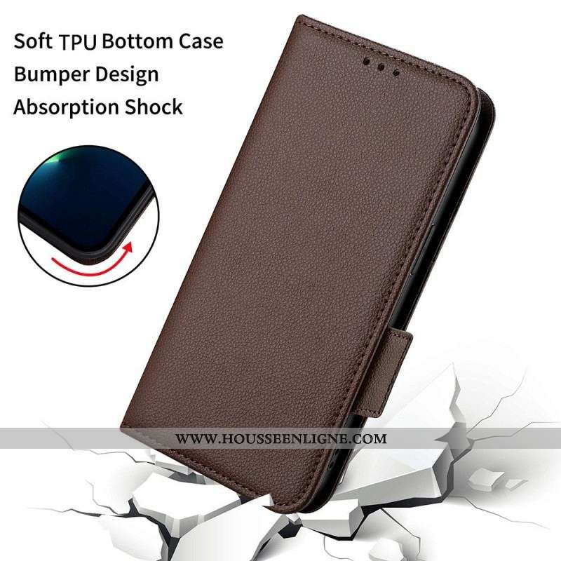 Housse OnePlus 10 Pro 5G Rabat Double Litchi New Colors