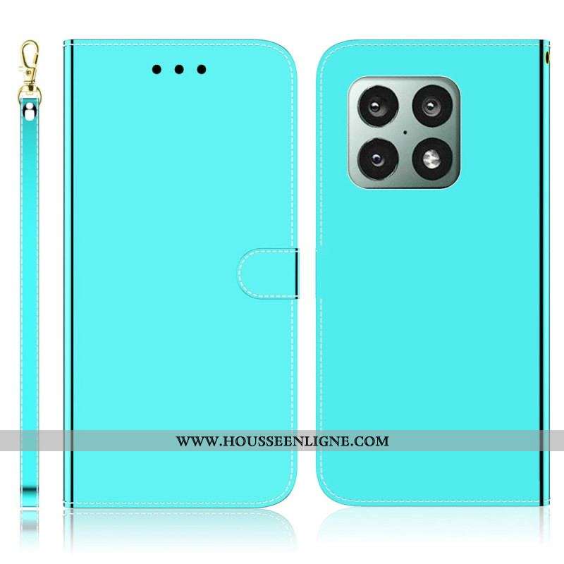 Housse OnePlus 10 Pro 5G Simili Cuir Couverture Miroir