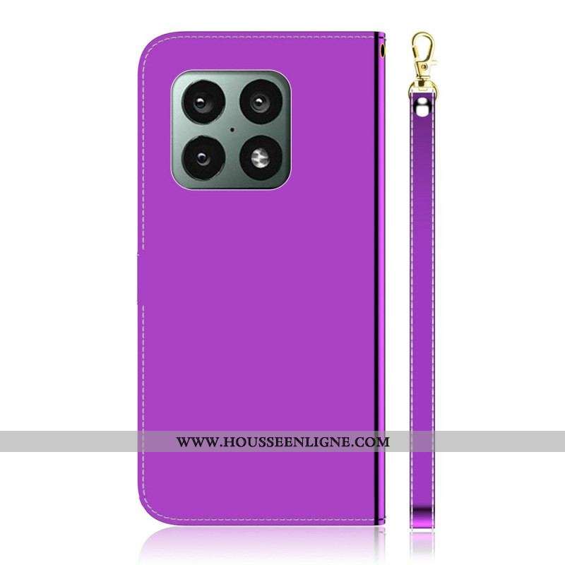 Housse OnePlus 10 Pro 5G Simili Cuir Couverture Miroir