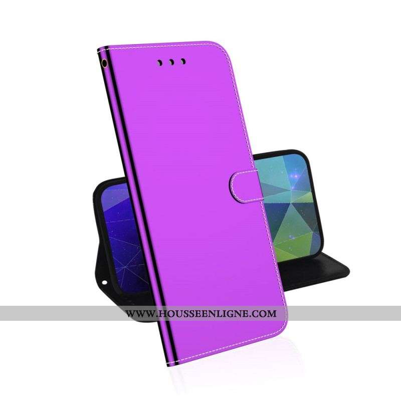 Housse OnePlus 10 Pro 5G Simili Cuir Couverture Miroir