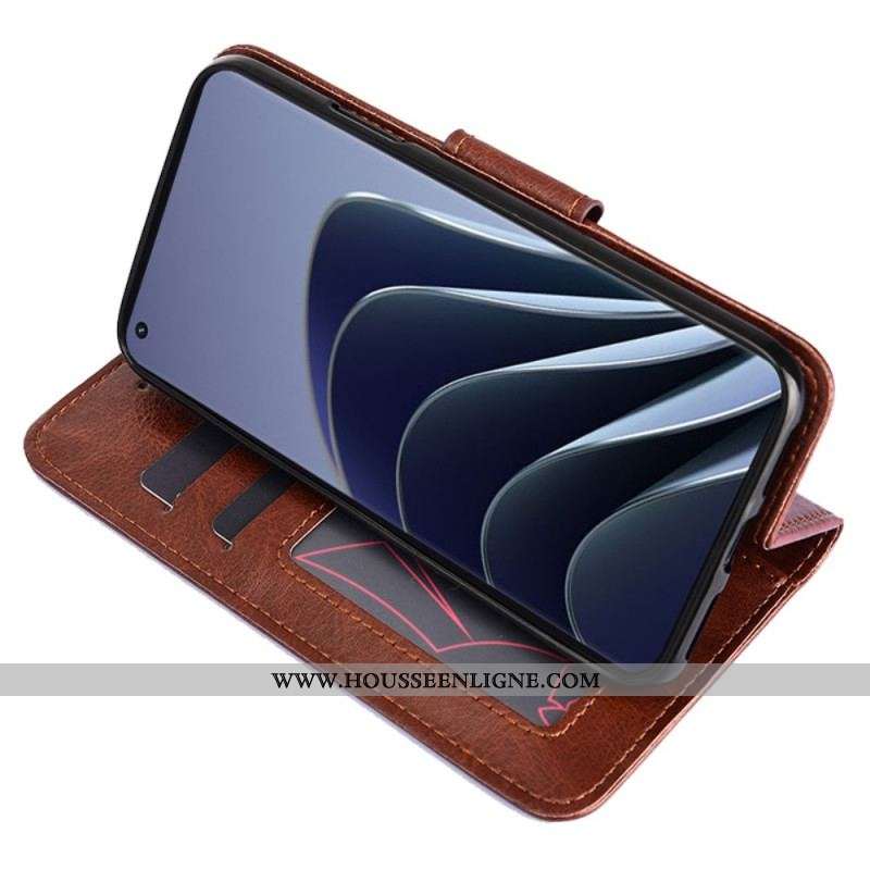 Housse OnePlus 10 Pro 5G Simili Cuir Rétro