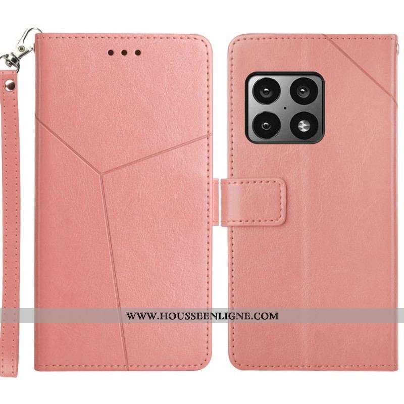 Housse OnePlus 10 Pro 5G Style Cuir Géo Y Design