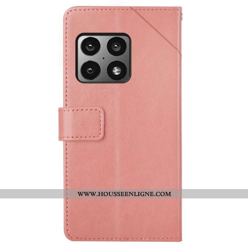 Housse OnePlus 10 Pro 5G Style Cuir Géo Y Design