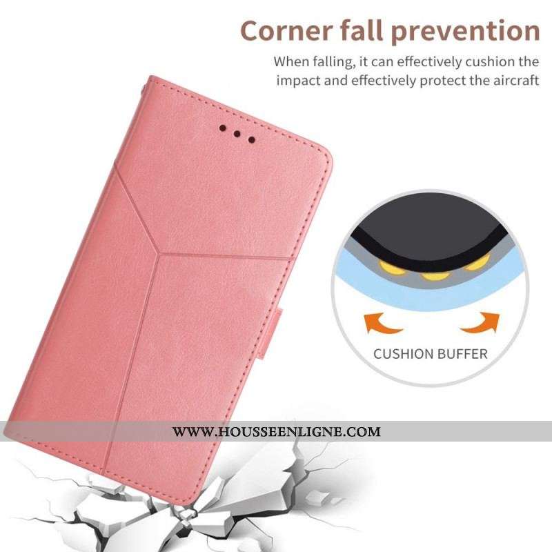 Housse OnePlus 10 Pro 5G Style Cuir Géo Y Design