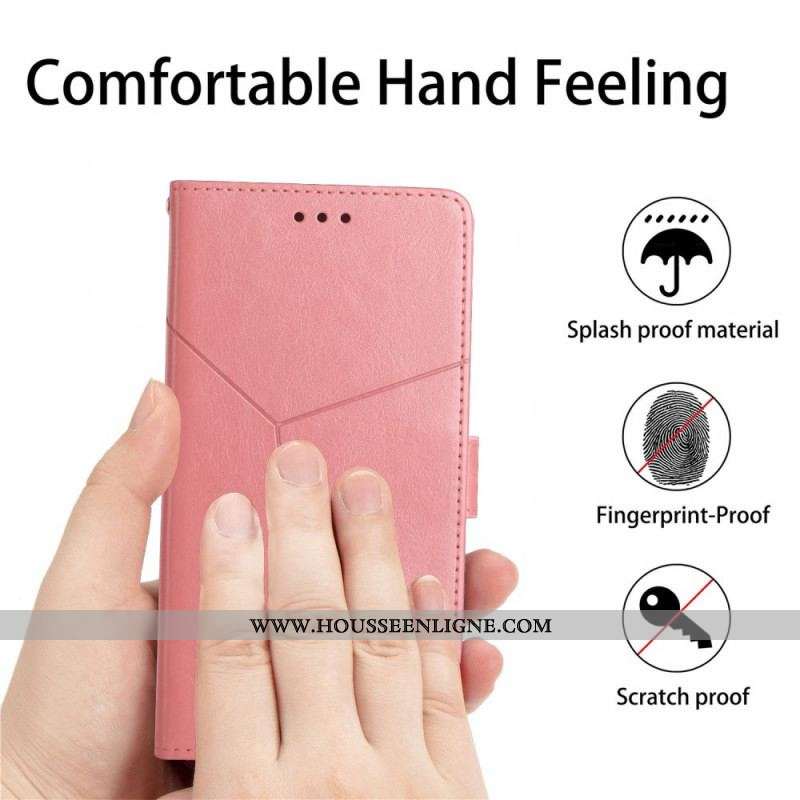 Housse OnePlus 10 Pro 5G Style Cuir Géo Y Design