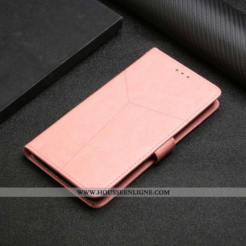 Housse OnePlus 10 Pro 5G Style Cuir Géo Y Design