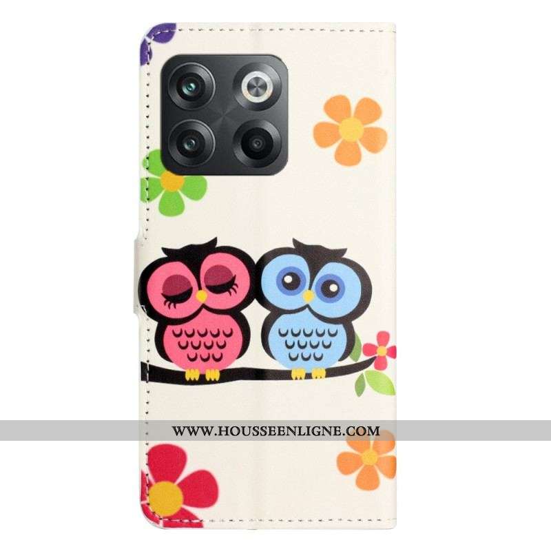 Housse OnePlus 10T 5G Couple de Hiboux