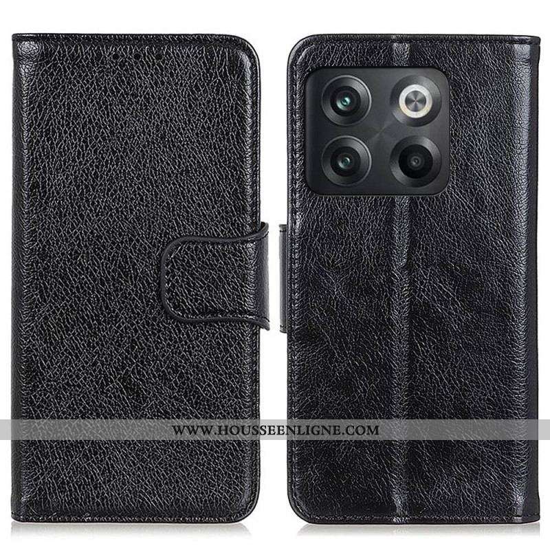 Housse OnePlus 10T 5G Cuir Fendu Nappa