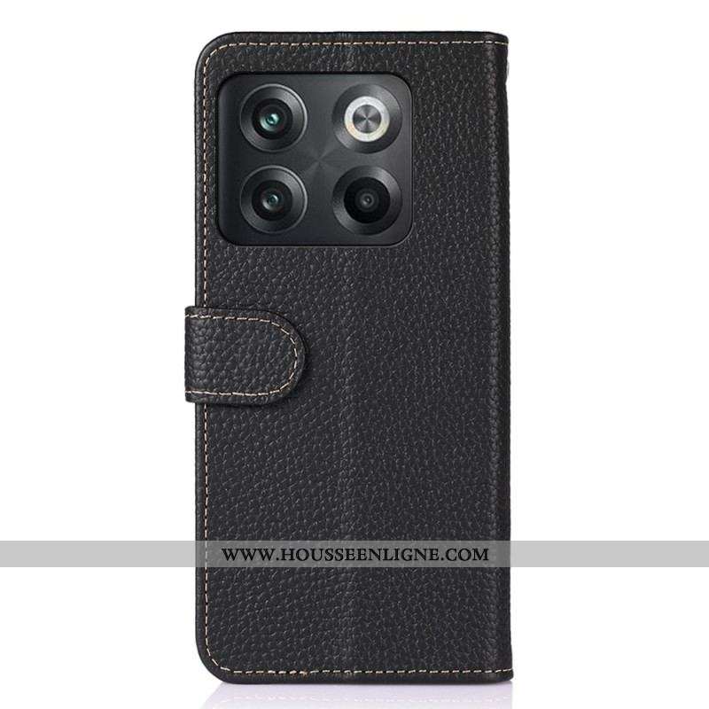 Housse OnePlus 10T 5G Cuir Litchi KHAZNEH