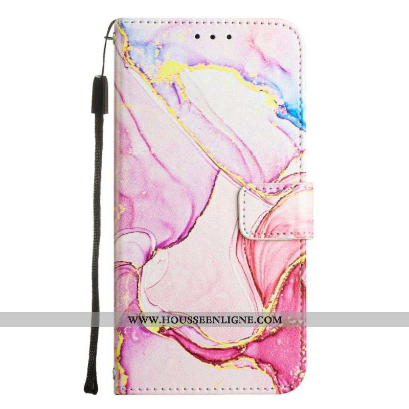 Housse OnePlus 10T 5G Marbre à Lanière