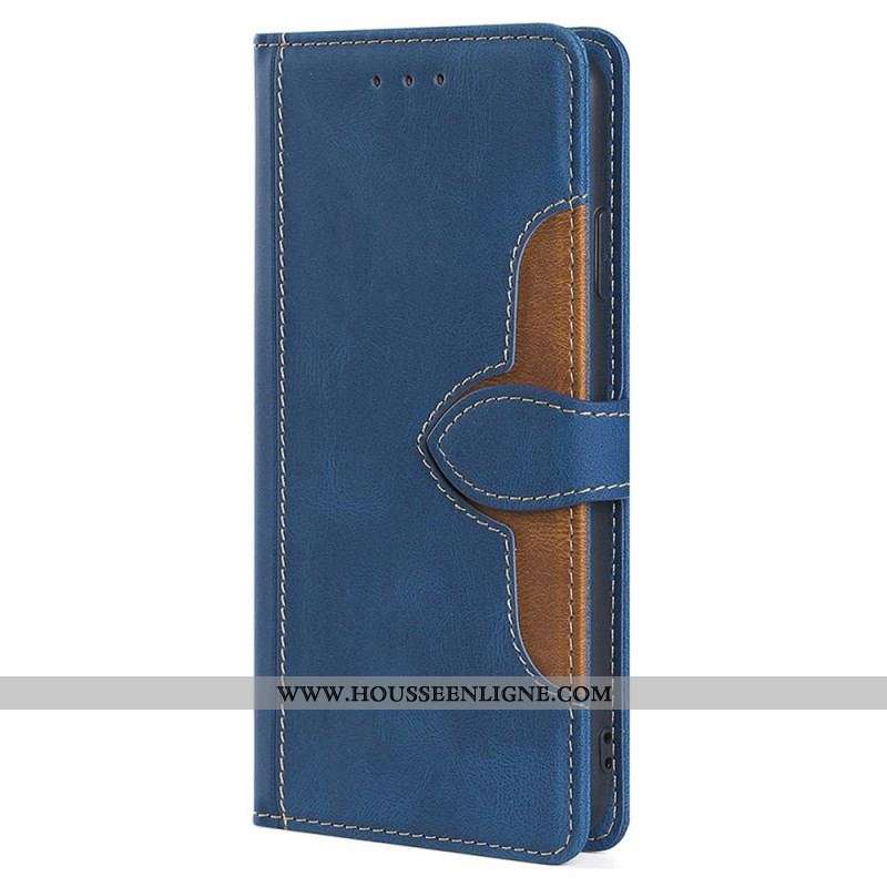 Housse OnePlus 10T 5G Simili Cuir Bicolore Stylish