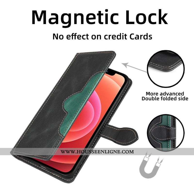 Housse OnePlus 10T 5G Simili Cuir Bicolore Stylish