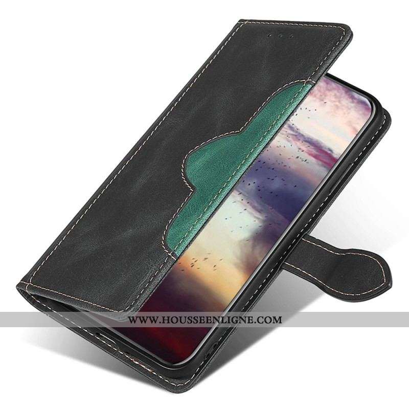 Housse OnePlus 10T 5G Simili Cuir Bicolore Stylish