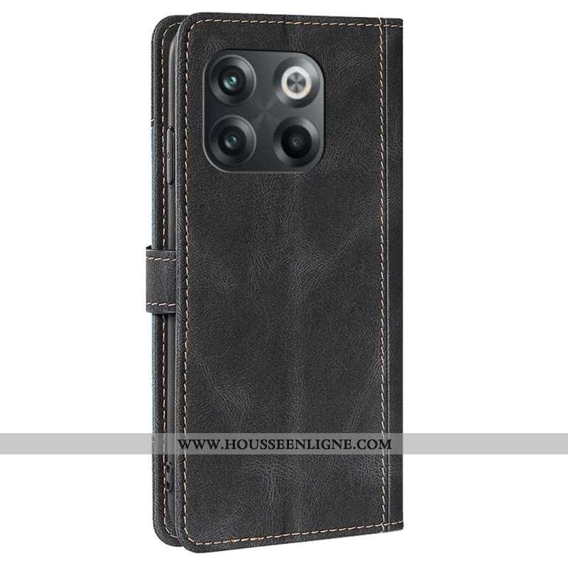Housse OnePlus 10T 5G Simili Cuir Bicolore Stylish