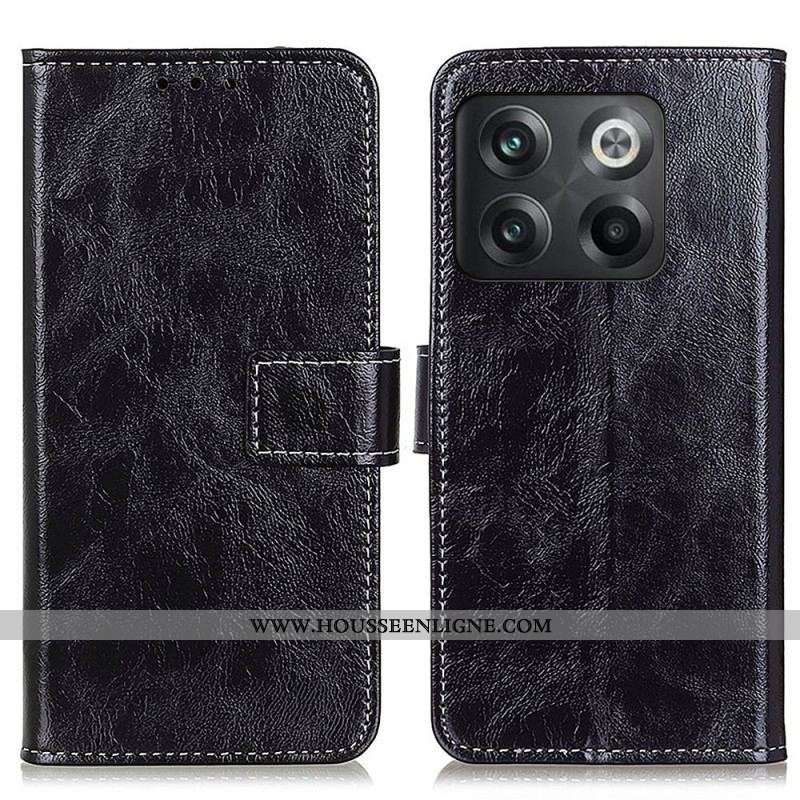 Housse OnePlus 10T 5G Simili Cuir Brillant