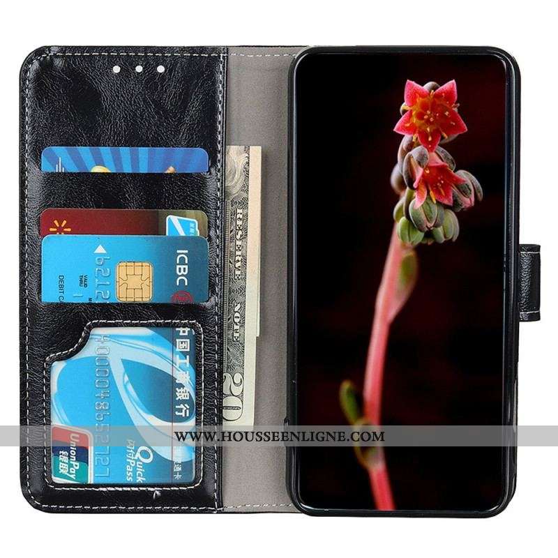 Housse OnePlus 10T 5G Simili Cuir Brillant