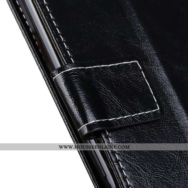 Housse OnePlus 10T 5G Simili Cuir Brillant