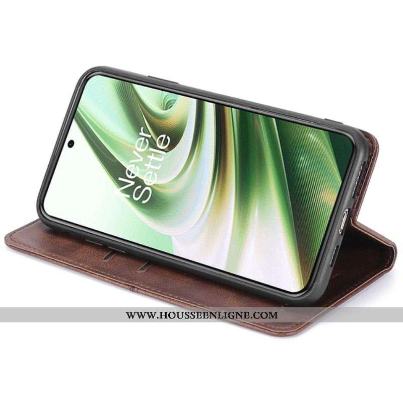 Housse OnePlus 10T 5G Simili Cuir Couture
