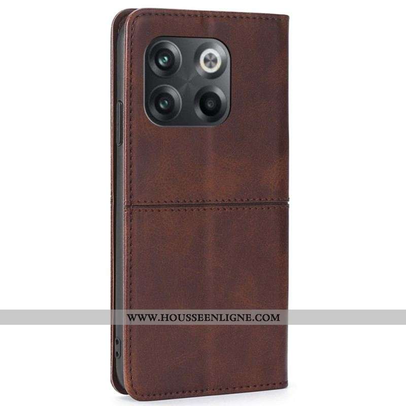 Housse OnePlus 10T 5G Simili Cuir Couture