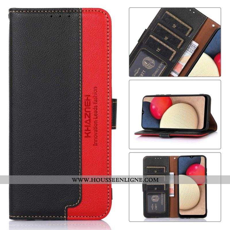 Housse OnePlus 10T 5G Style Litchi RFID KHAZNEH