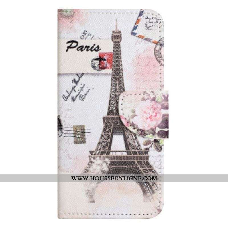 Housse OnePlus 10T 5G Tour Eiffel Vintage