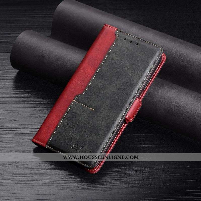 Housse OnePlus 10T Effet Cuir Bicolore