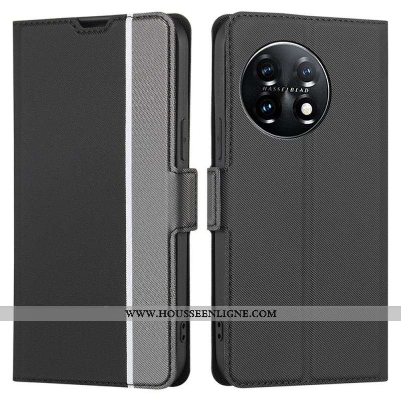 Housse OnePlus 11 5G Bicolore Double Fermoir