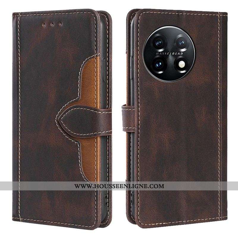 Housse OnePlus 11 5G Bicolore Florale
