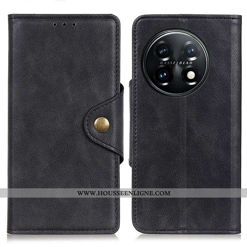 Housse OnePlus 11 5G Bouton Magnétique