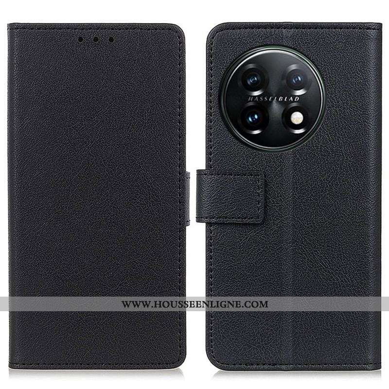 Housse OnePlus 11 5G Effet Cuir Classique