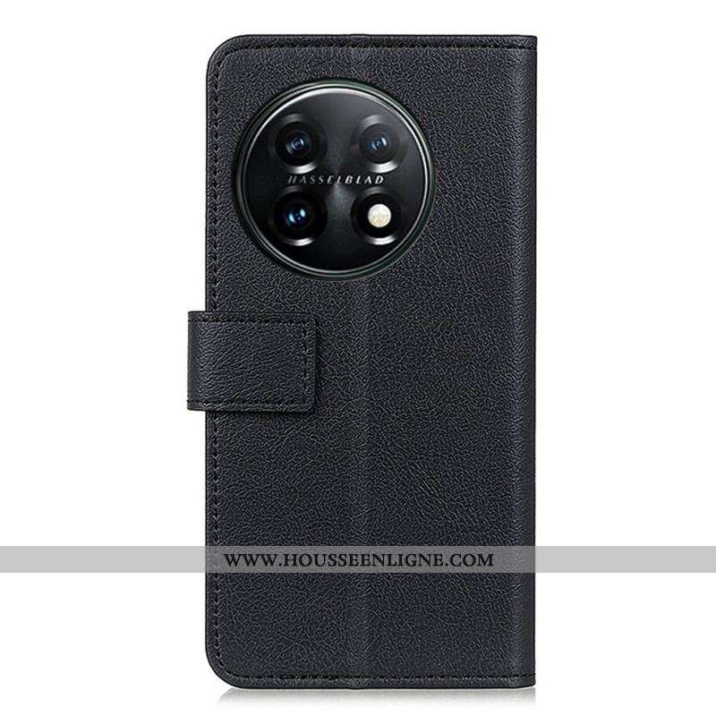 Housse OnePlus 11 5G Effet Cuir Classique
