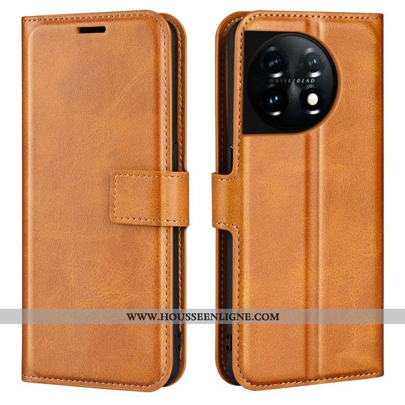 Housse OnePlus 11 5G Effet Cuir Mince Extrême