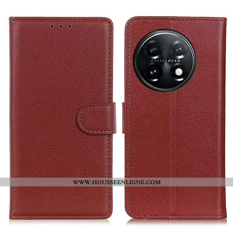 Housse OnePlus 11 5G Litchi Texture