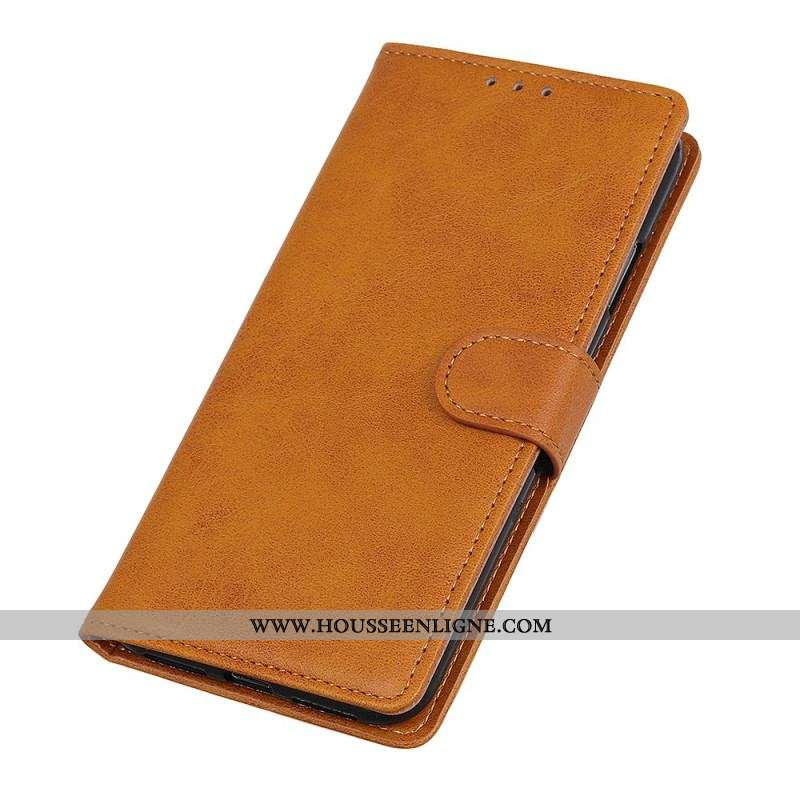 Housse OnePlus 11 5G Matte Effet Cuir Rétro