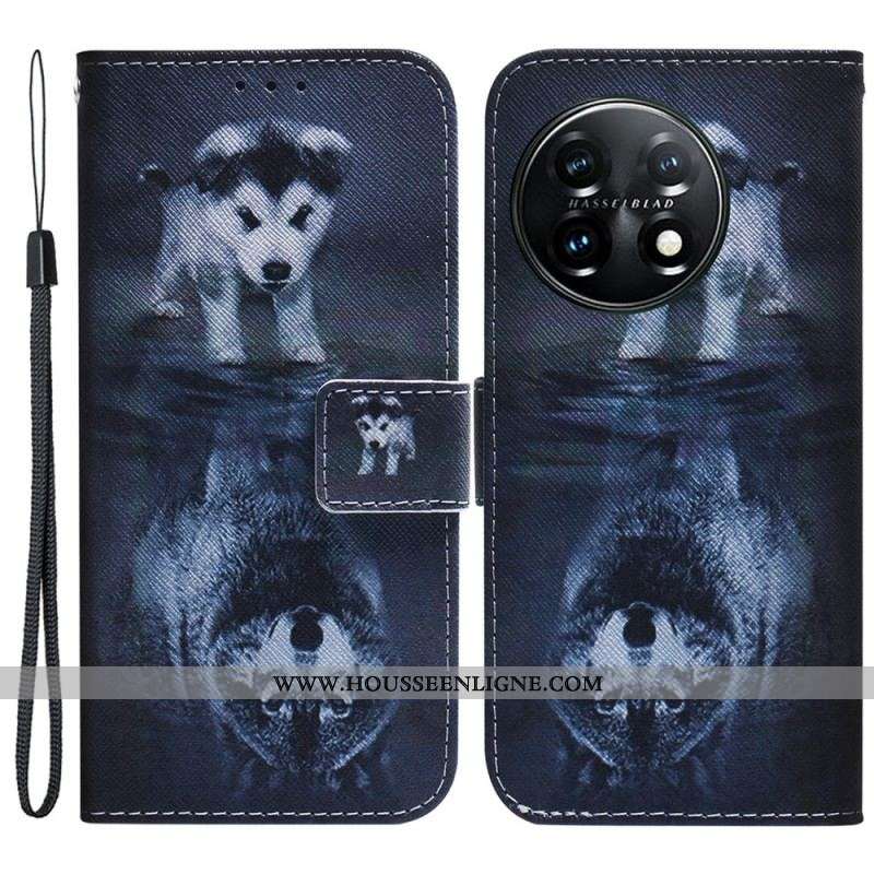 Housse OnePlus 11 5G Reflet de Chien