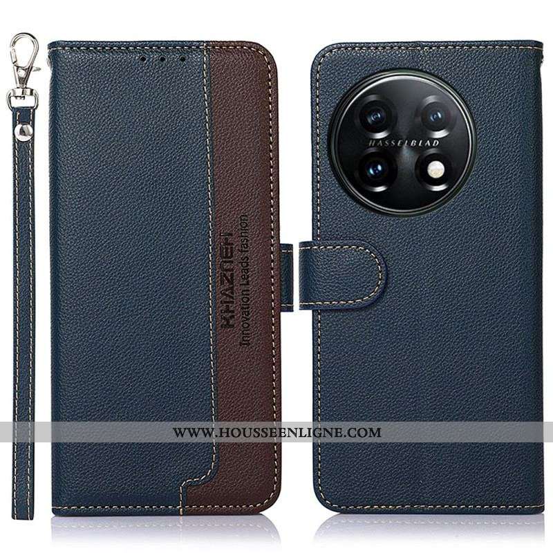 Housse OnePlus 11 5G Style Litchi RFID KHAZNEH