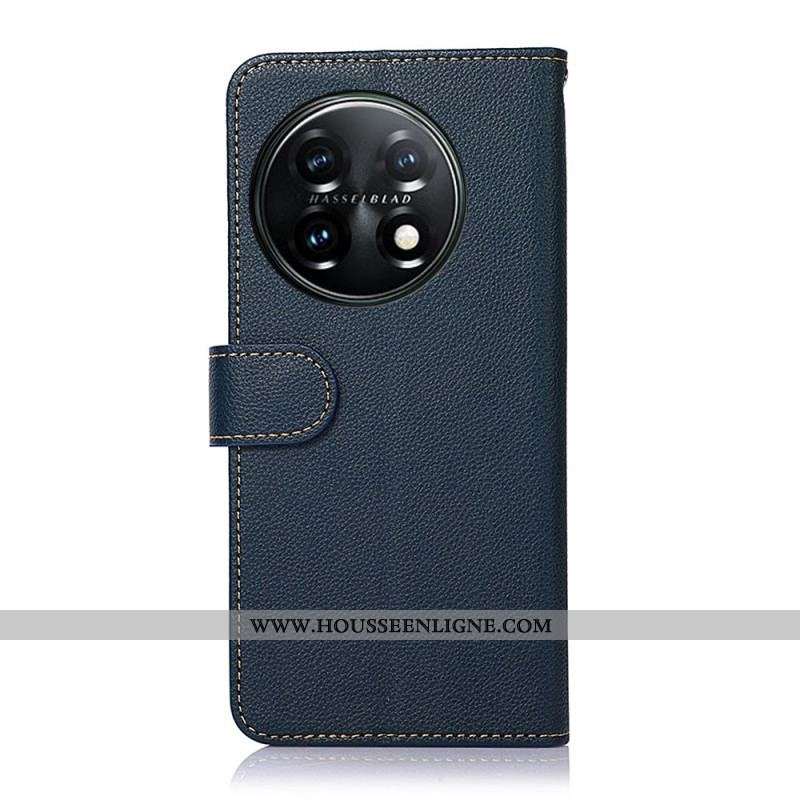 Housse OnePlus 11 5G Style Litchi RFID KHAZNEH
