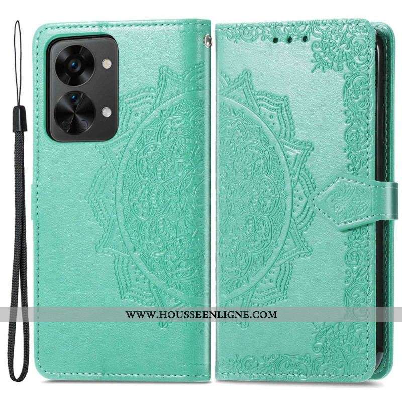 Housse OnePlus 2T 5G Mandala Porte-Cartes à Lanière
