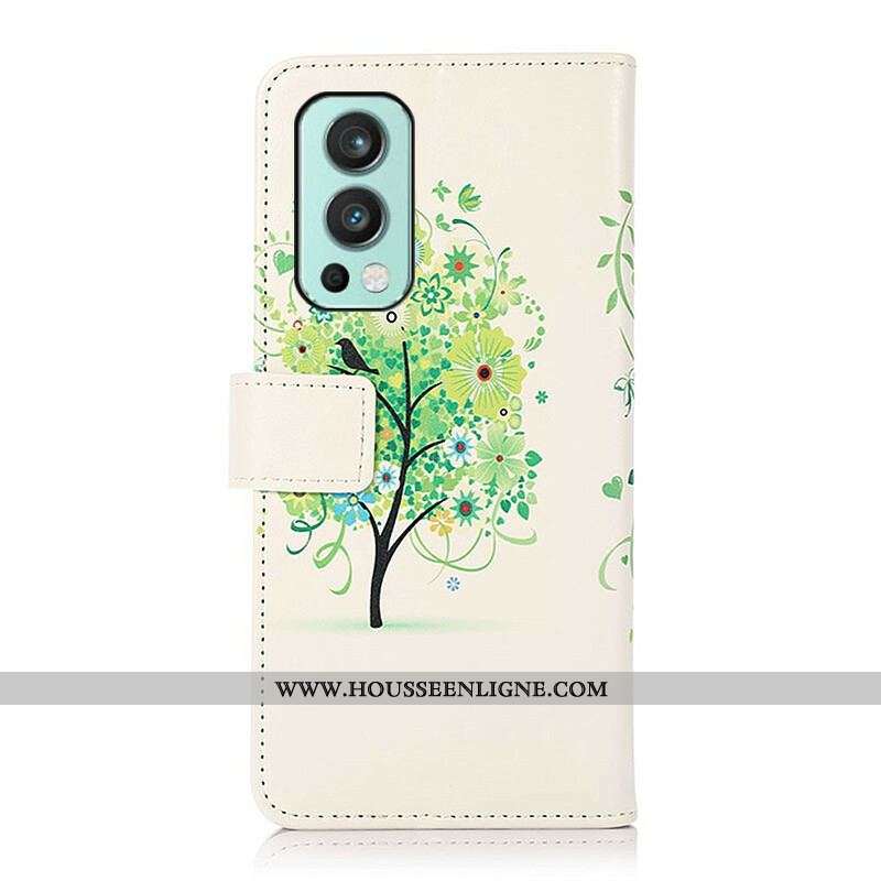 Housse OnePlus Nord 2 5G Arbre Fleuri