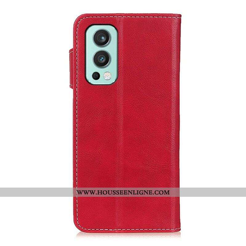 Housse OnePlus Nord 2 5G Artistique Couture Bouton