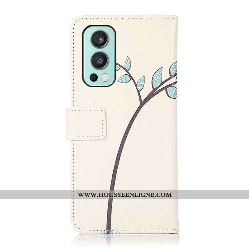Housse OnePlus Nord 2 5G Couple De Hiboux Sur l'Arbre