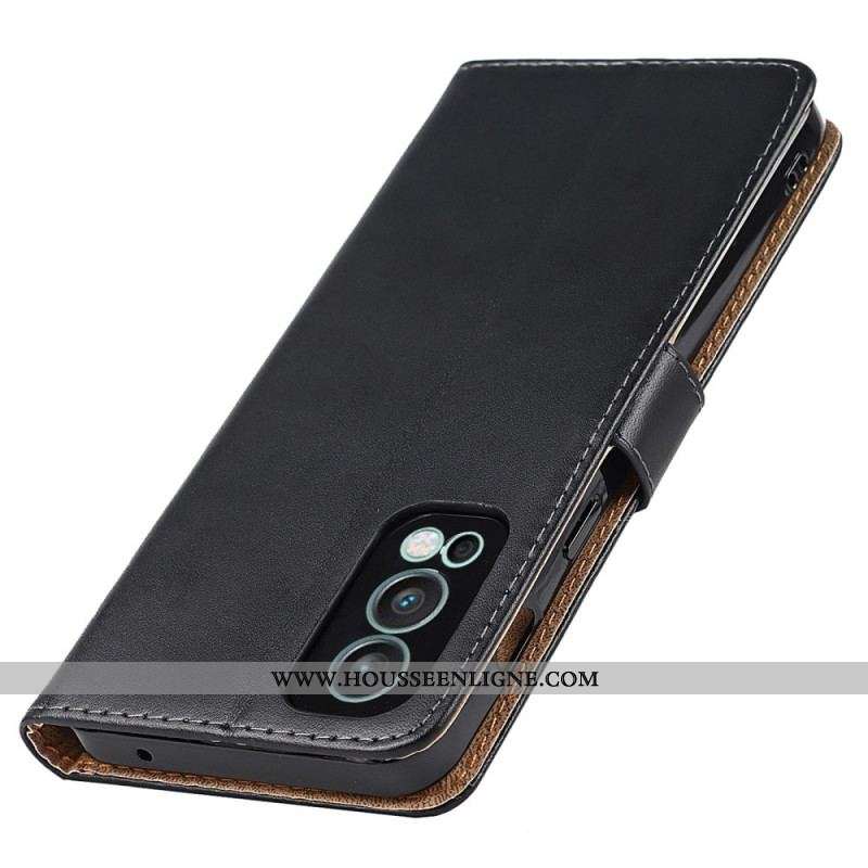 Housse OnePlus Nord 2 5G Cuir Véritable