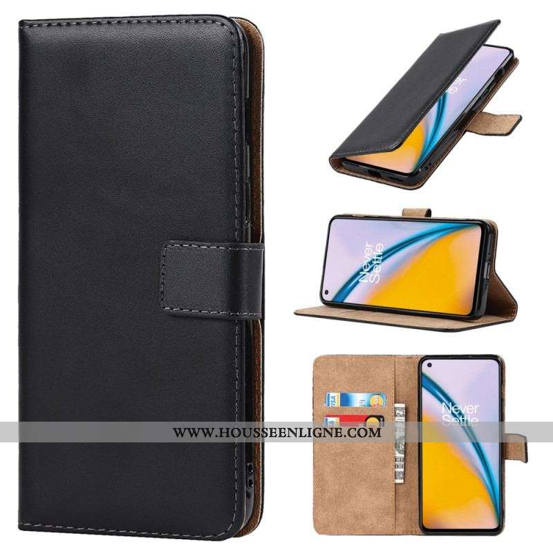 Housse OnePlus Nord 2 5G Cuir Véritable