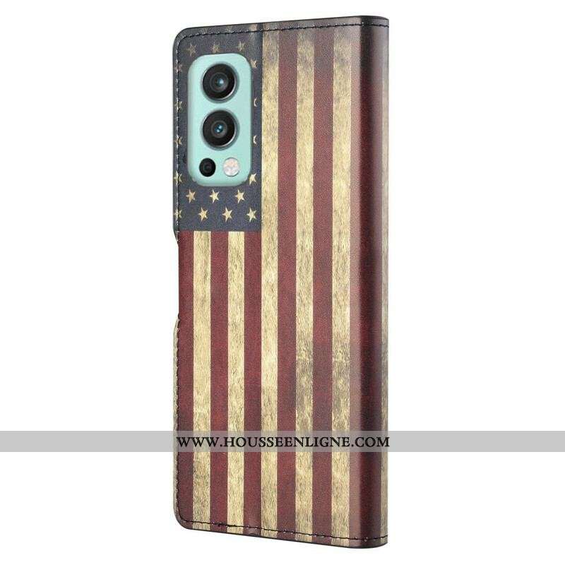 Housse OnePlus Nord 2 5G Drapeau Américain