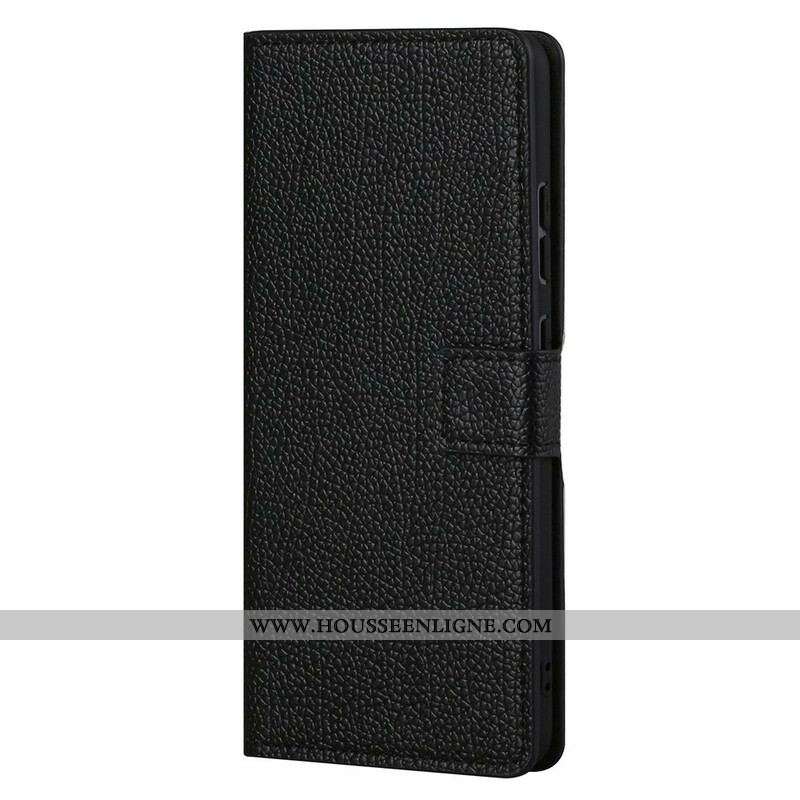 Housse OnePlus Nord 2 5G Effet Cuir Grain Litchi