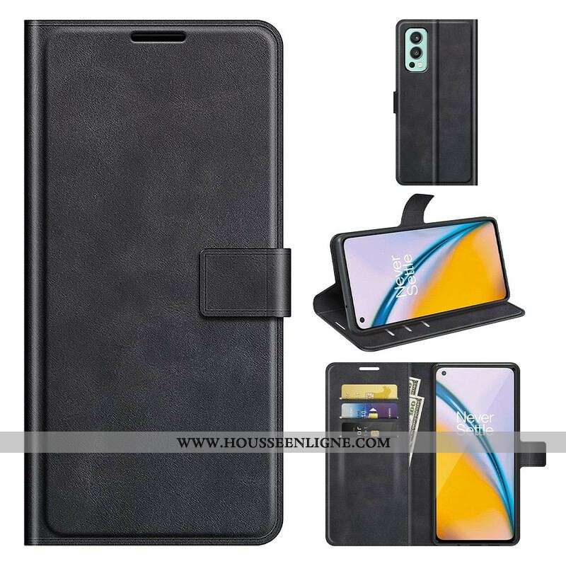 Housse OnePlus Nord 2 5G Effet Cuir Slim Extrême