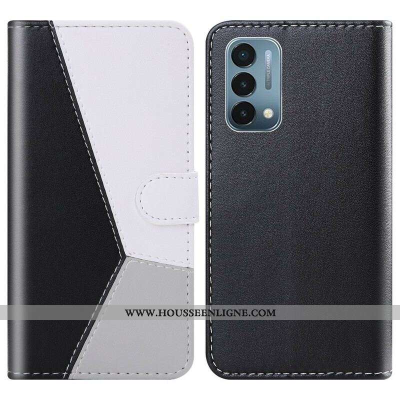 Housse OnePlus Nord 2 5G Effet Cuir Tricolore