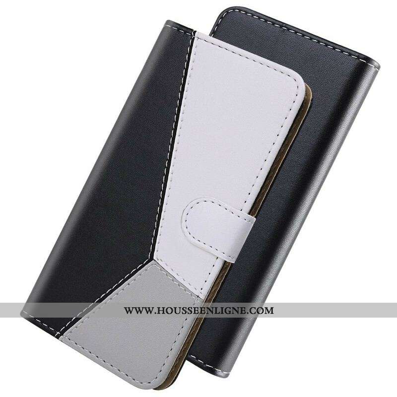 Housse OnePlus Nord 2 5G Effet Cuir Tricolore