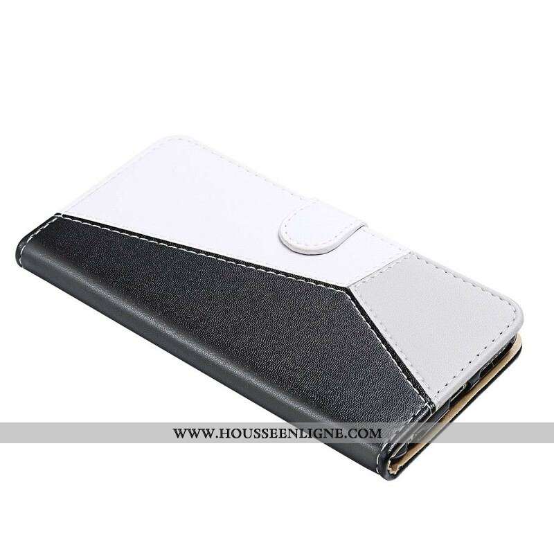 Housse OnePlus Nord 2 5G Effet Cuir Tricolore